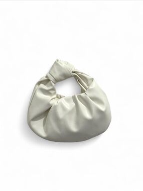 Faux Leather Cloud Knot Handbag